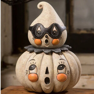 Bethany Lowe Johanna Parker Gus & Gerty Boo Couplet Container Halloween Ghost
